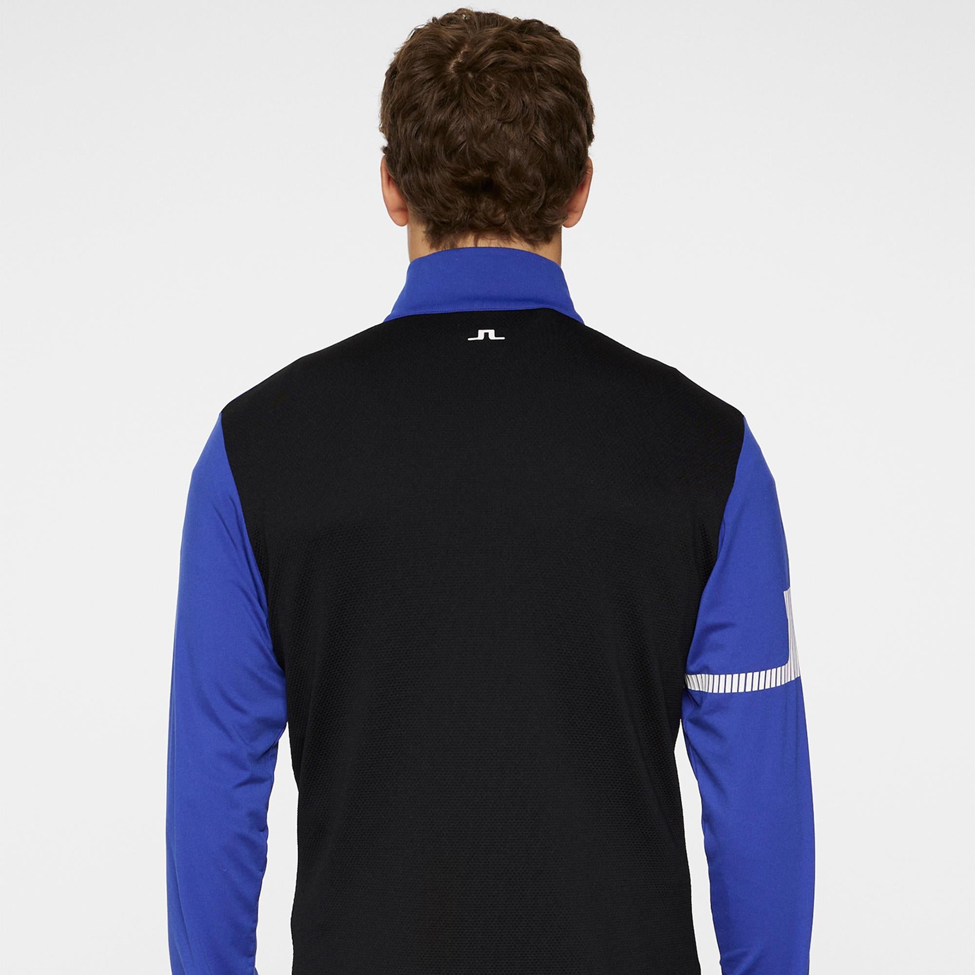 J Lindeberg Heath Strike Mens Golf Mid Layer Clematis Blue